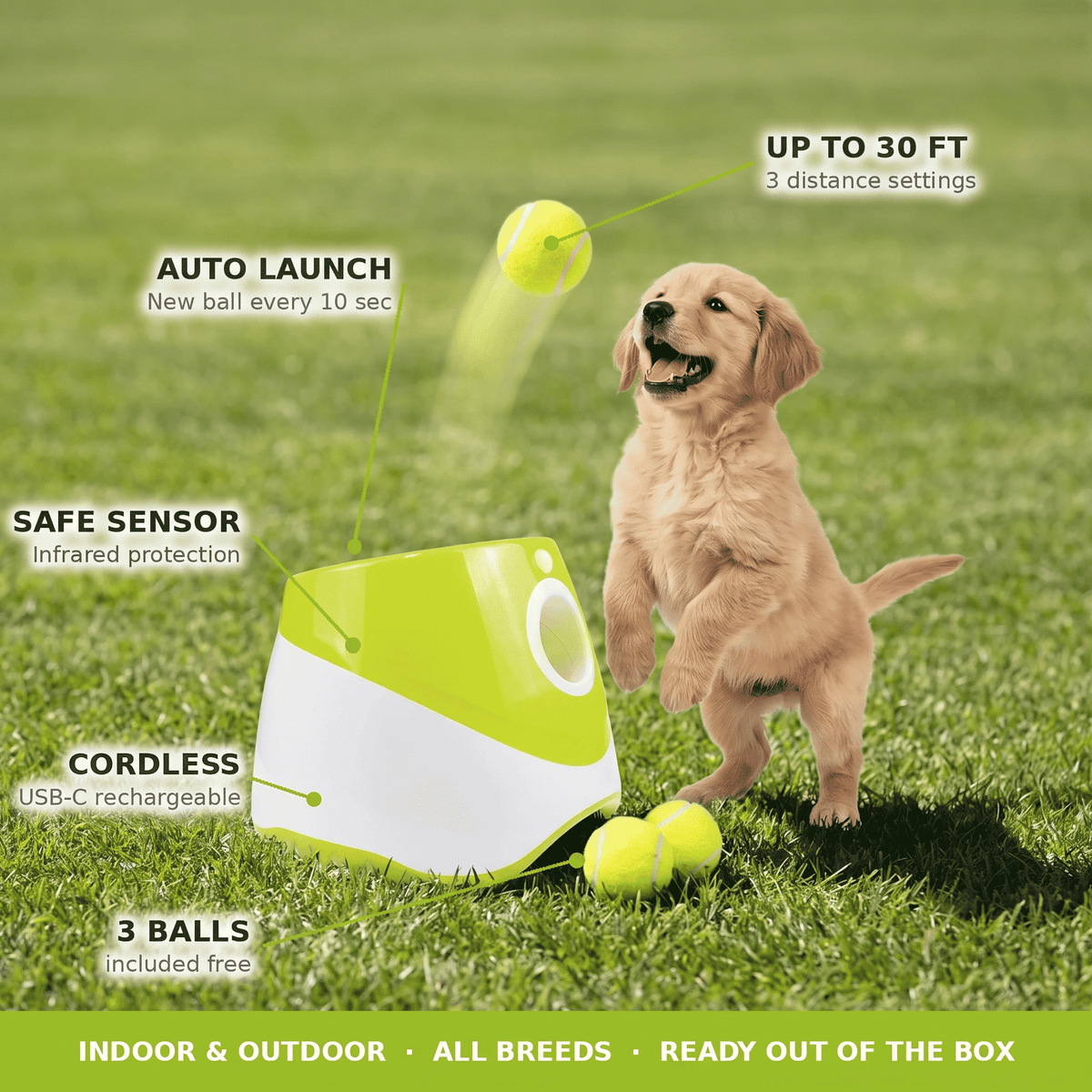 TheraPaw™ Automatic Dog Ball Launcher